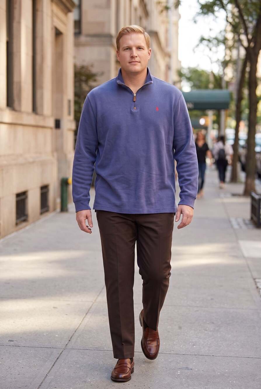 Polo Ralph Lauren Half-Zip Sweatshirt Size XXL Blue